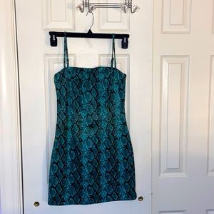 Tiger Mist Blue Snake Print